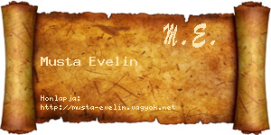 Musta Evelin névjegykártya